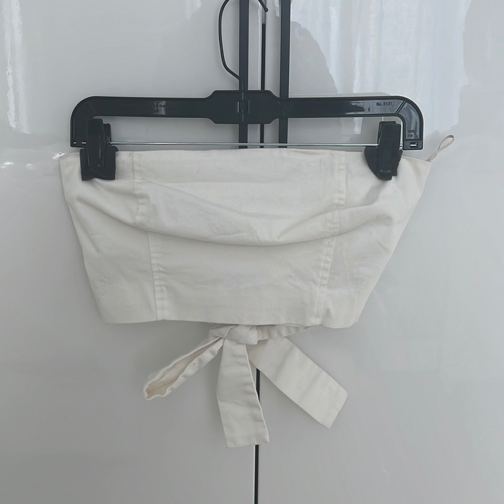 Wilfred tube top with bow